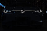 Kyiv, ukraine october 7, 2022: line of new electric cars volkswagen id.4