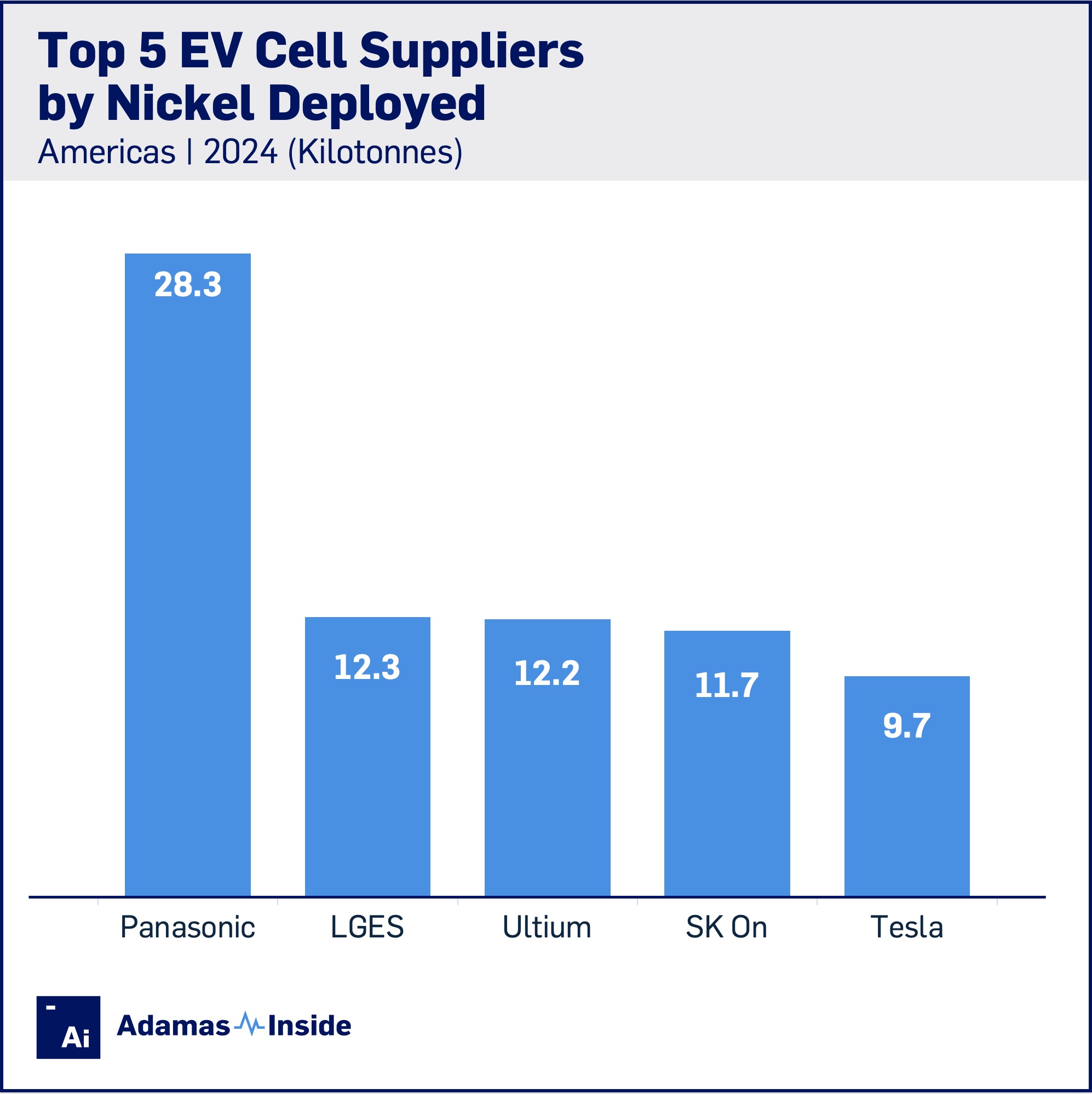 Top 5 cell supplier 2024 annual nickel americas