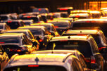Cars dusk evs traffic