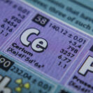 Periodic table of element cerium