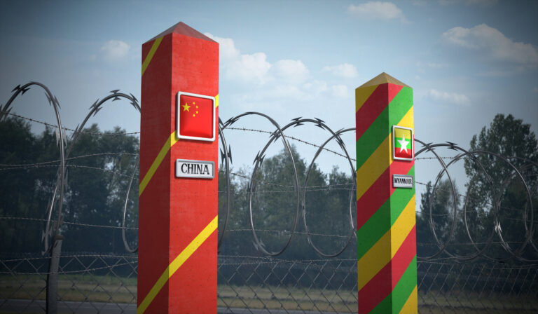 Chinese flags over Myanmar rare earth mines on rumors junta is planning airstrikes