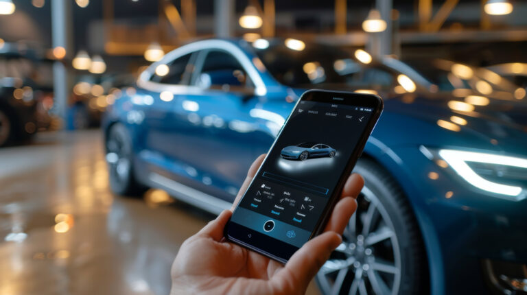 Online car bidding website app interface